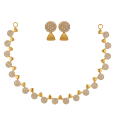 TANUJA SPECIAL GOLD NECKLACE & STUD